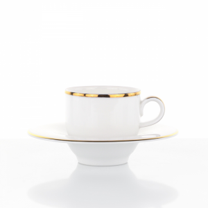 Servizio caffe con filo oro gold line